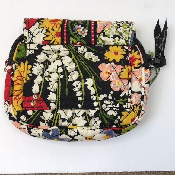 VERA BRADLEY Black Poppy Fields Little Hip Crossbody Bag - Picture 6 of 6